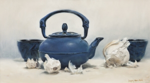 Japanese Teapot and Garlic